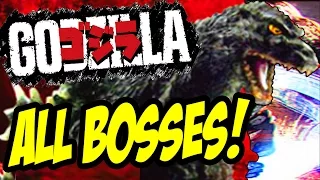 GODZILLA ゴジラ ALL - BOSS BATTLES FIGHTS King of The Monsters Mode [HD] GODZILLA PS4