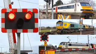 Compilation of Trains at Manningtree Level Crossing, Essex