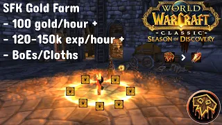 Shaman Insane Gold Farm - SFK runs - 100g per hour - WoW Classic - Season of Discovery