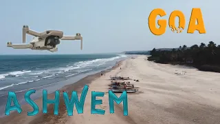 Пляж Ашвем ГОА 2020. Полет на дроне/Ashvem beach GOA 2020. Flight on a drone.