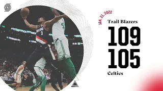 Trail Blazers 109, Celtics 104 | Game Highlights | Jan. 21, 2022