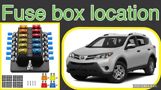 The fuse box location on a 2015 Toyota RAV4