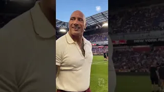 The Rock Watched Barcelona play