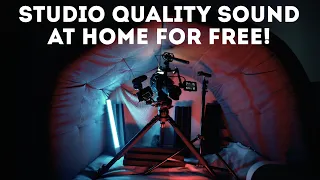 Make any mic sound like pro | Recording DIY booth | Studio quality sound for free