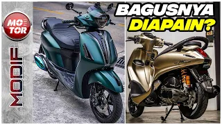 Modifikasi Yamaha Grand Filano Dari Thailand, Jadi Mirip Vespa | Motor Plus Modif