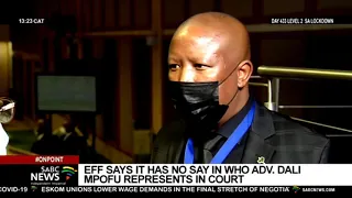 Magashule Suspension | EFF says it has no say in who adv. Dali Mpofu represents in court