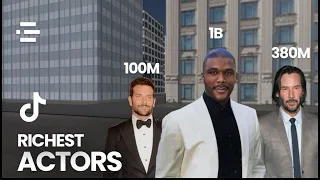 Richest Actors in the World Comparison 3D