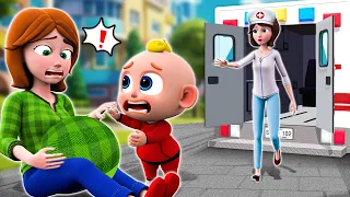 Baby Born Song | Pregnant Mommy Gets Boo Boo! | Funny Kids Songs & More Nursery Rhymes | Little PIB