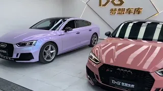 Fantastic Lavender & Ultra Gloss Piggy Pink Car Wrap Vinyl Vehicle Wrapping Film