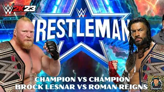 Brock Lesnar vs Roman Reigns: Wrestlemania Rematch on WWE 2K23 - Who Will Come Out on Top?
