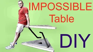 Невозможный (парящий) стол. IMPOSSIBLE TABLE DIY.  Мебель в стиле лофт. СВОИМИ РУКАМИ