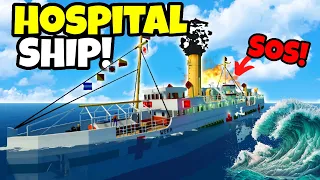 Hospital Ship SINKS After MASSIVE Explosion In Stormworks!