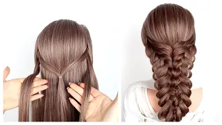 How to create big Braid Double Pull Through Braid Tutorial #shorts