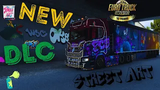 New Euro Truck Simulator 2 DLC  - Street Art Paint Jobs Pack is here .