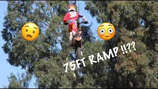 World Record !? Dangerboy Deegan hits the 75ft ramp!!! Dad said no!