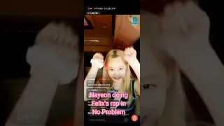 Nayeon rapping in her vlive. # Twice #nayeon #No Problem