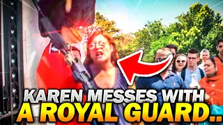 Karen Gets INSTANT REGRET After Messing With a Royal Guard