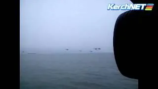 Russian Helicopters flying into Crimea