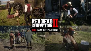 All Camp Interactions in Red Dead Redemption 2 (RARE Moments) - All Chapters