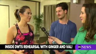 Charli James, inside the 'Dancing with the Stars' rehearsal with Ginger Zee and Val Chmerkovskiy