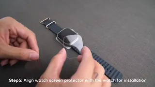 For Apple Watch Ultra Screen Protector Installation Video