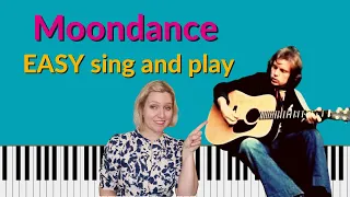 Moondance Piano Tutorial - GREAT sounding Sing and Play!