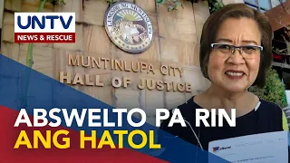 Pagbasura sa ikalawang kaso ni dating Senador Leila De Lima, pinagtibay ng Muntinlupa Court