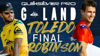 Filipe Toledo vs Jack Robinson | Quiksilver Pro G-Land - Final Heat Replay