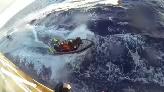 Greenpeace activists board a coal ship off the Great Barrier Reef