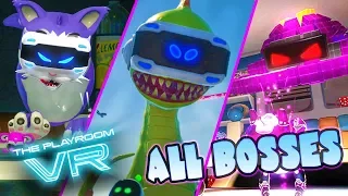 The Playroom VR All Bosses | Boss Fights  + DLC Boss (PS4)