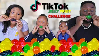 TIKTOK JELLY FRUIT FOOD CANDY CHALLENGE (SIS VS BRO) | THE BEAST FAMILY