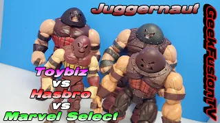 Juggernaut - Toybiz vs Hasbro vs Select - Which is Best? Value vs Collectability #marvellegends