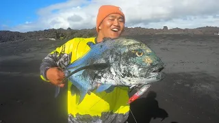 MY BIGGEST OMILU (Bluefin Trevally) WHAT A FIGHT ! | Catch Clean Cook