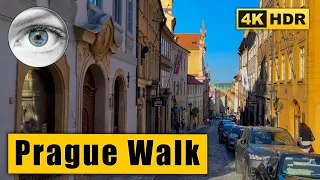 Prague Walking tour: Prague Castle, Nerudova Street, Lesser Town 🇨🇿 Czech Republic 4k HDR ASMR