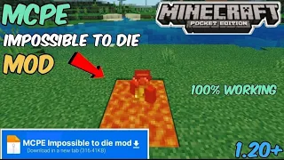 Minecraft PE Impossible To Die Mod 1.20+🔥🔥| Download Impossible To Die Mod MCPE | PS Gamer (RTX)