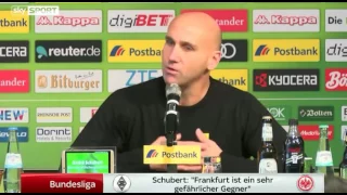 Schubert: "Frankfurt hat eine gute Phase" Borussia M'gladbach Eintracht Frankfurt Bundesliga EXTRA!