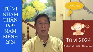 TỬ VI NHÂM THÂN 1992 NAM MỆNH 2024