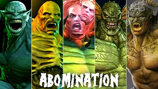 Evolution of Abomination in games