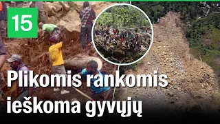 Papua Naujoji Gvinėja ieško gyvųjų: daugiau nei 2 tūkst. gali būti palaidoti po žeme
