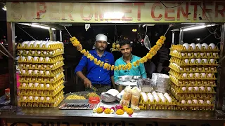 Tempting Egg Ghotala Half fry Scrambled Egg Pulav | Street food of India | Egg recipes