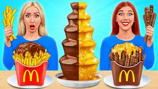 Schoko-Brunnen Challenge | 24 Stunden Lang nur Süßes Essen von Multi DO Challenge