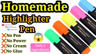 Diy highlighter pen | How to make highlighter pen at home | Diy highlighters