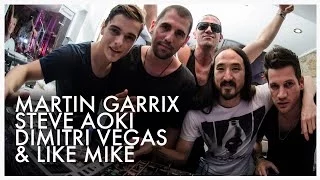 Steve Aoki, Martin Garrix, Dimitri Vegas and Like Mike at Café Mambo Ibiza June 2014