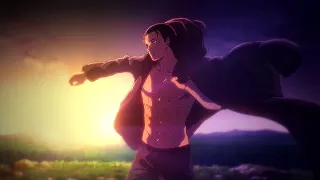 Eren Jaeger escapes prison but it's the trailer edit