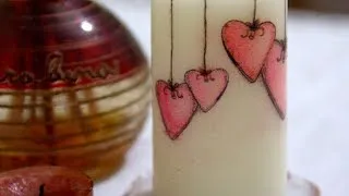 How To Decorate A Candle For Valentine's Day - DIY Crafts Tutorial - Guidecentral