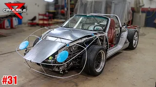 $500 Junkyard Supercar! HANDFORMED Aluminum Body! - Project Jigsaw