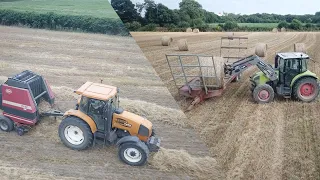 🇫🇷 Pressage et ramassage de paille à la ferme🌾