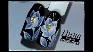 ❤ ЦВЕТЫ на ногтях ❤ Рисуем ПРОСТЫЕ цветы ❤ Дизайн ногтей гель лаком ❤ Nail Design Shellac ❤