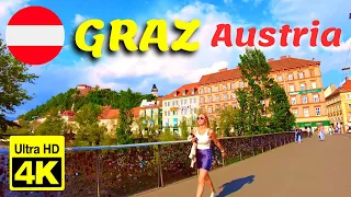 🇦🇹 Walking in GRAZ / Austria - Beautiful Sunny Day in Austria - 4K 60fps UHD