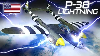 Lockheed P-38 Lightning | Dogfight | World War II Normandy |  IL-2 Great Battles |